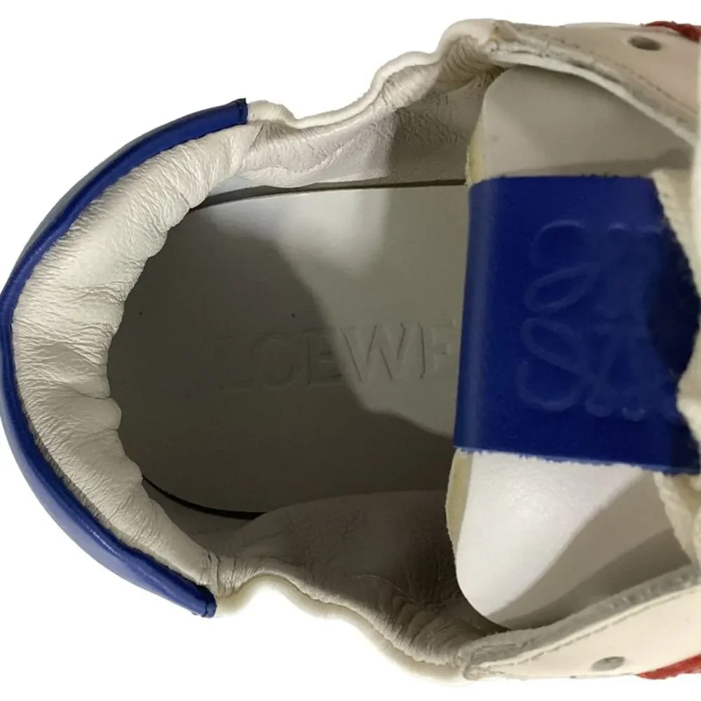 Loewe Ballet Runner Sneakers in White Nylon and Suede - Picture 9 of 10